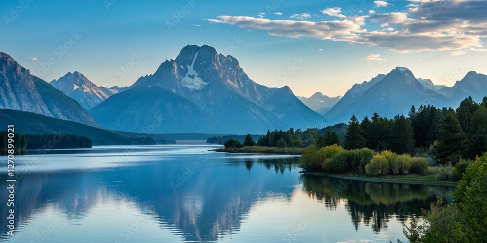 Tranquil Majesty: The Mystical Mountain Lake Tranquil Majesty: The Mystical Mountain Lake