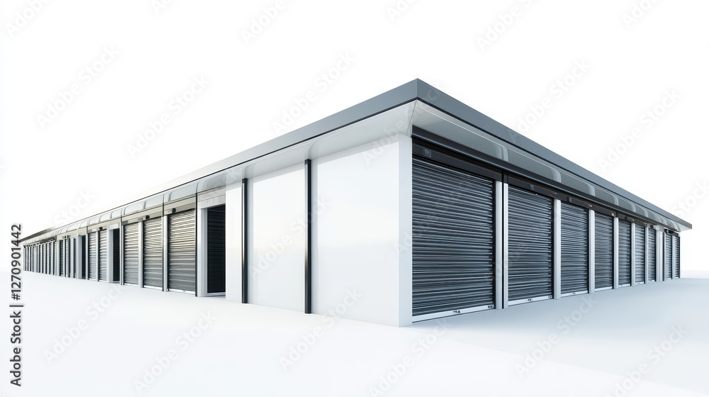 Futuristic Modular Self Storage Facility Futuristic Modular Self Storage Facility