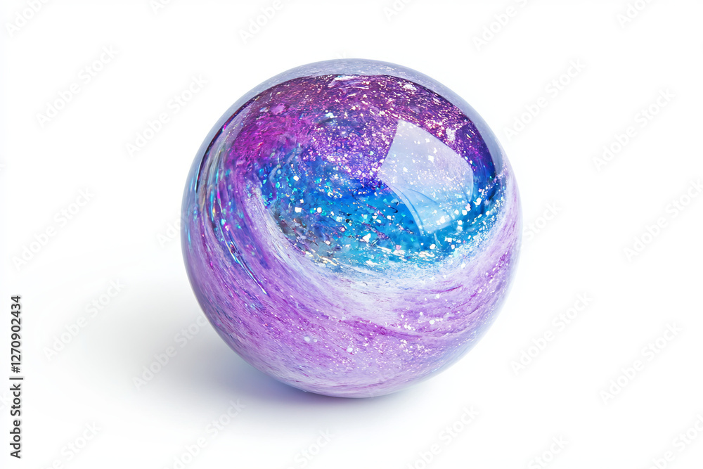 Crystal ball isolated on white background Crystal ball isolated on white background