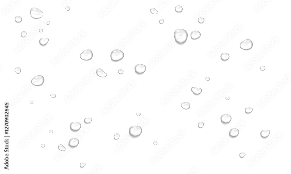 Realistic water drops. PNG drops, condensation on the window, transparent water drop. Abstract water drops, bubbles on transparent background, digital liquid design, Stock royalty free Realistic water drops. PNG drops, condensation on the window, transparent water drop. Abstract water drops, bubbles on transparent background, digital liquid design, Stock royalty free