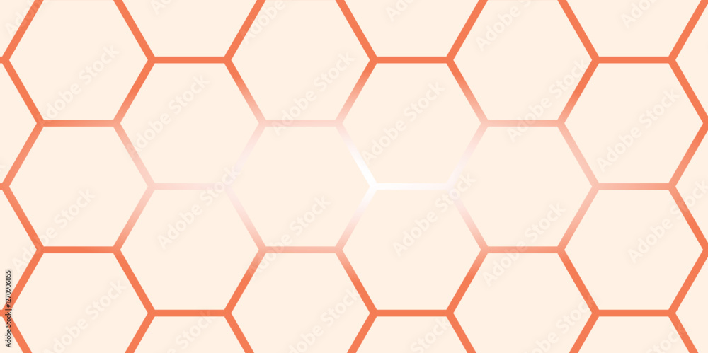 Obraz premium Abstract background with lines white black red yellow white and colorful texture background hexagon abstract background. Surface polygon pattern with glowing hexagon paper texture and futuristic