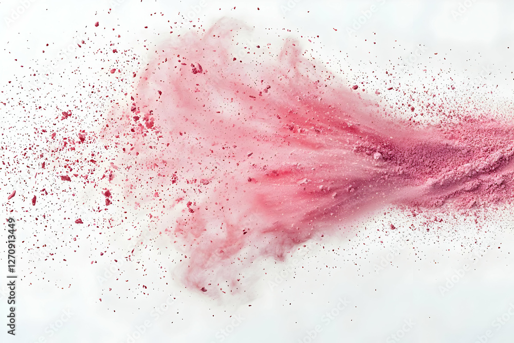 Pink Powder Explosion Illustration Pink Powder Explosion Illustration