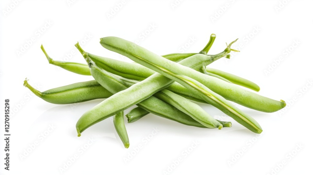 Green beans without background vector image Green beans without background vector image