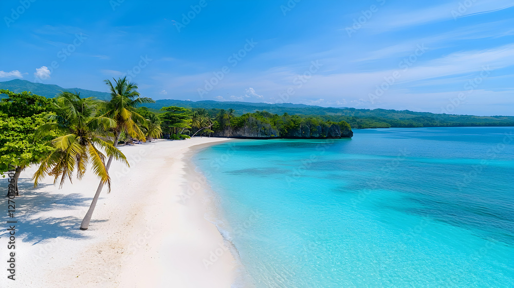 Fototapeta premium Peaceful Tropical Island Beach In The Philippines