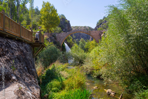 Clandras Bridge is a historical bridge from the Phrygian period located in the Karahallı district of Uşak province. photo