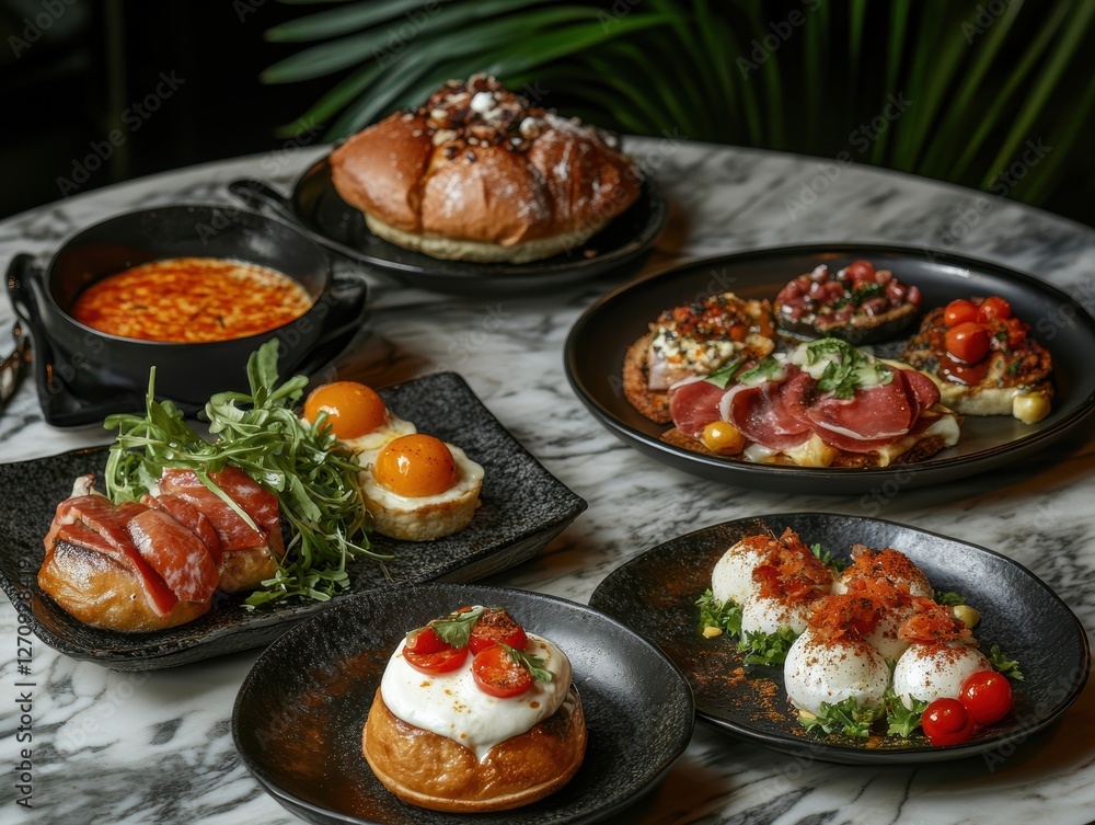 Captivating Breakfast Photography Studio Setup Food Aesthetics Bright Environment Eye-Level View Culinary Art Captivating Breakfast Photography Studio Setup Food Aesthetics Bright Environment Eye-Level View Culinary Art