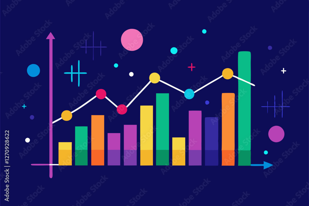business graph with arrow business graph with arrow