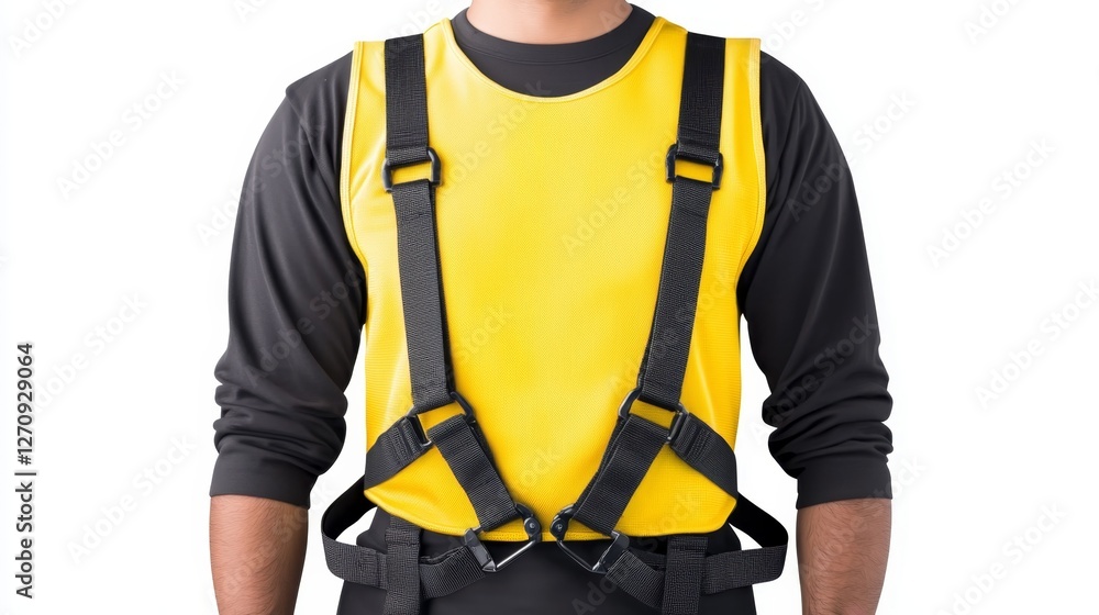 Fototapeta premium Isolated Safety Harness on a White Background for Industrial and Outdoor Use