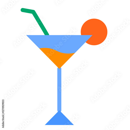 CocktailGlasses Vector Design Icon Style