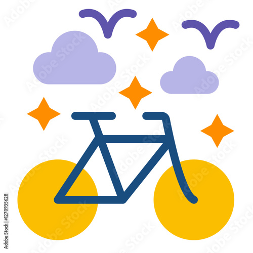 Bike Rental Vector Design Icon Style