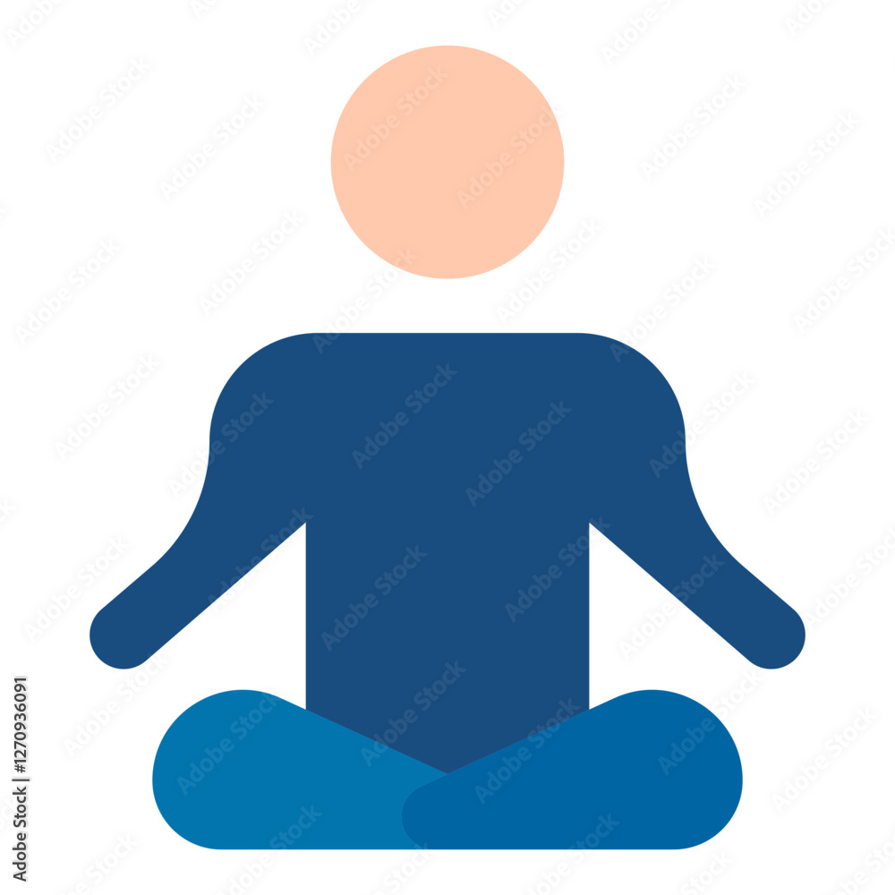 Outdoor Yoga Class Vector Design Icon Style Outdoor Yoga Class Vector Design Icon Style