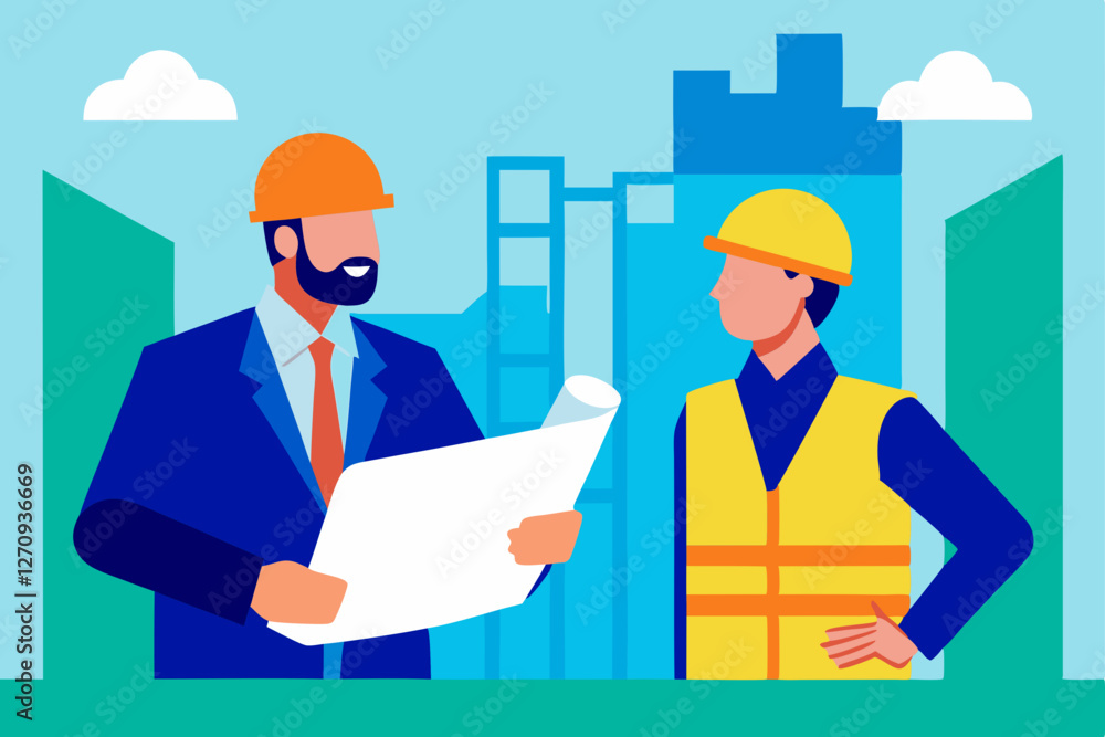 two architects working together in office two architects working together in office