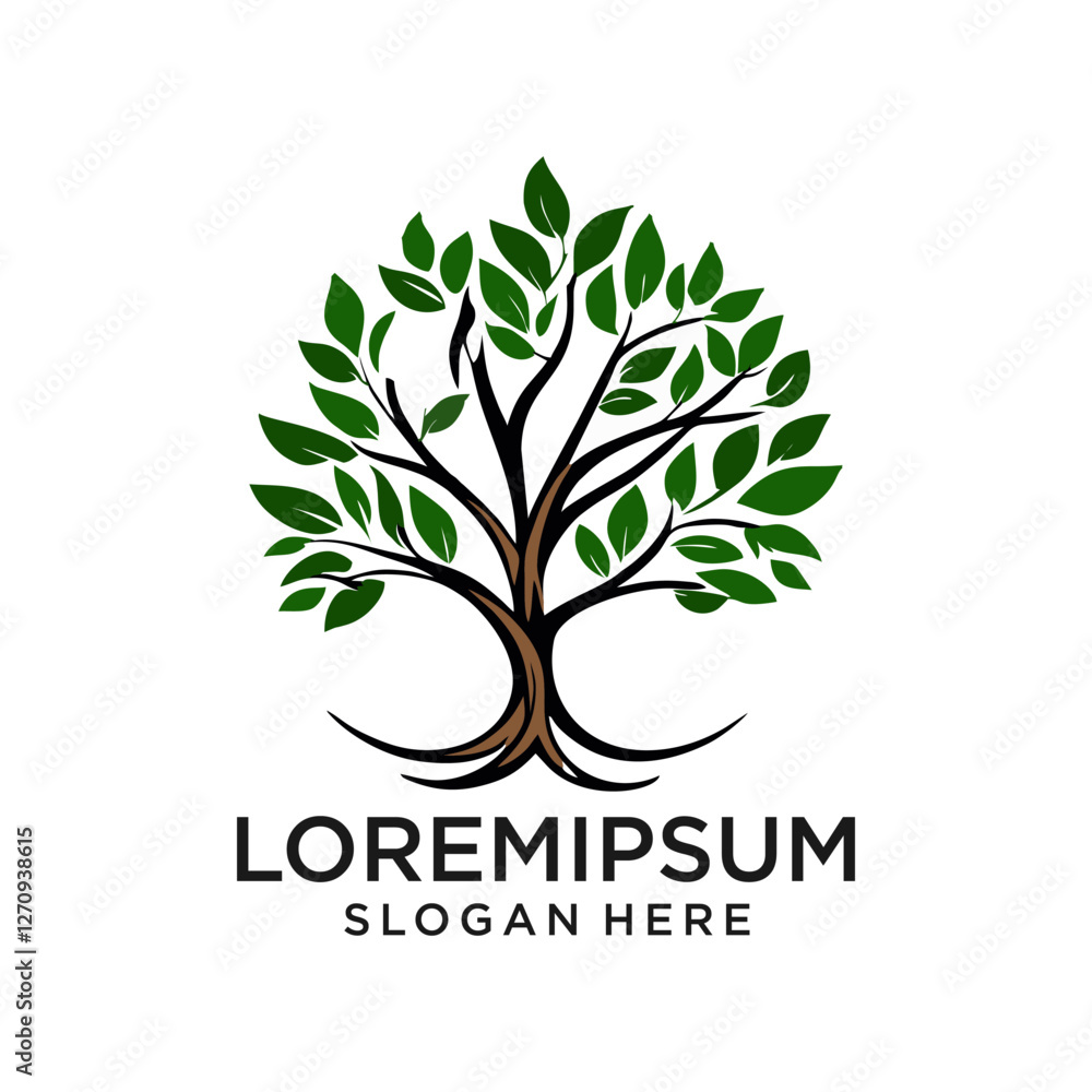 Obraz premium Tree Logo. Tree Logo vector. Tree icon vector.