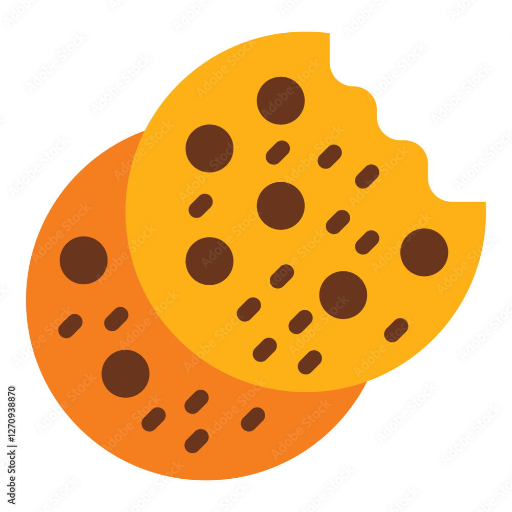 Choco Chip Cookie Vector Design Icon Style Choco Chip Cookie Vector Design Icon Style