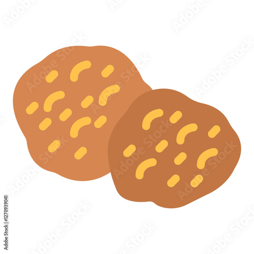 Cream Puff Vector Design Icon Style