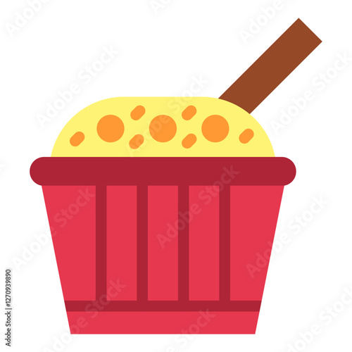 Chocolate Souffle Vector Design Icon Style