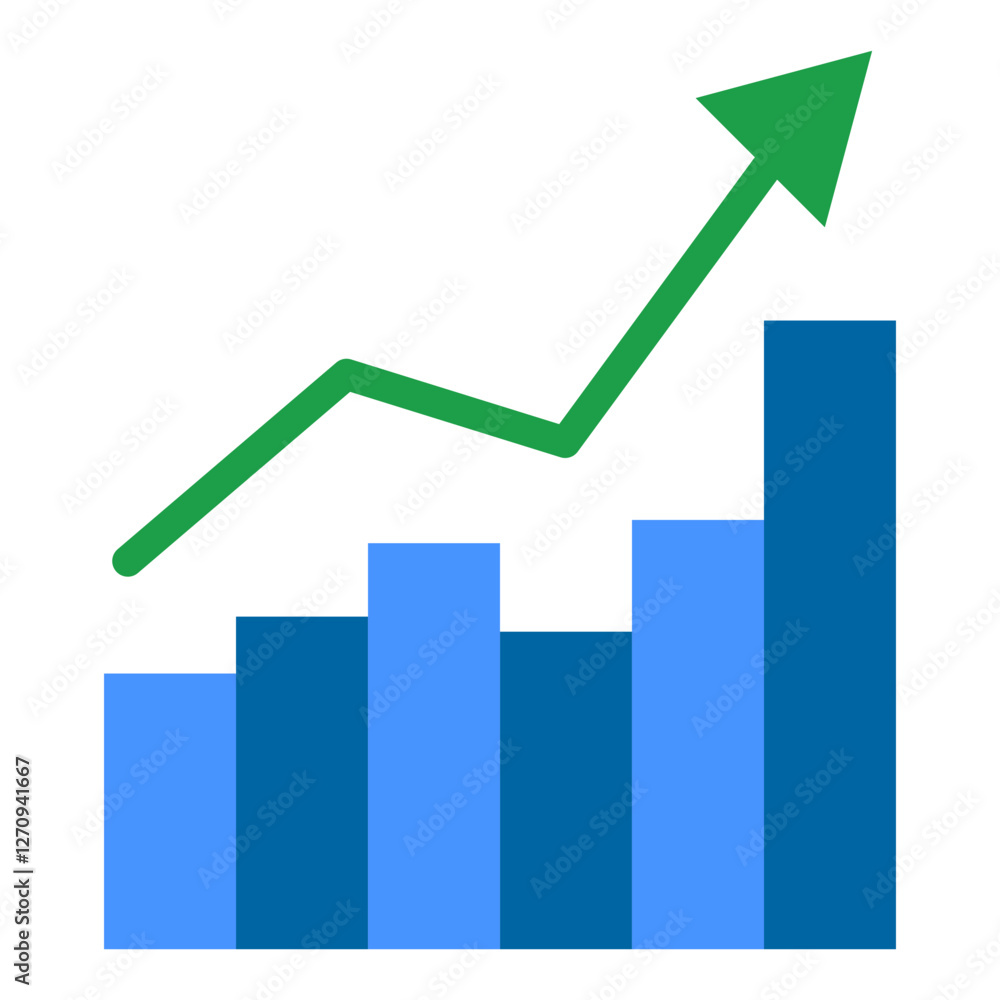 Market Gainers Vector Design Icon Style Market Gainers Vector Design Icon Style