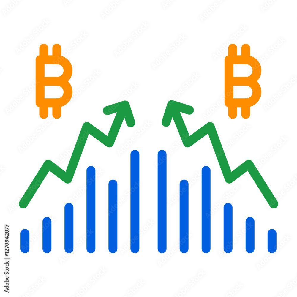 Pump and Dump Vector Design Icon Style Pump and Dump Vector Design Icon Style