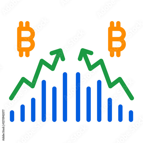 Pump and Dump Vector Design Icon Style