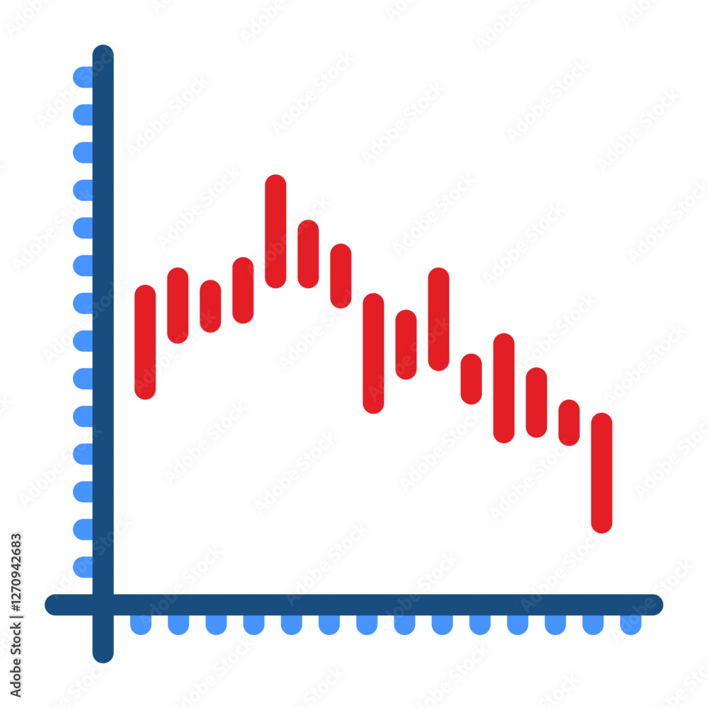 Bearish Momentum Vector Design Icon Style Bearish Momentum Vector Design Icon Style