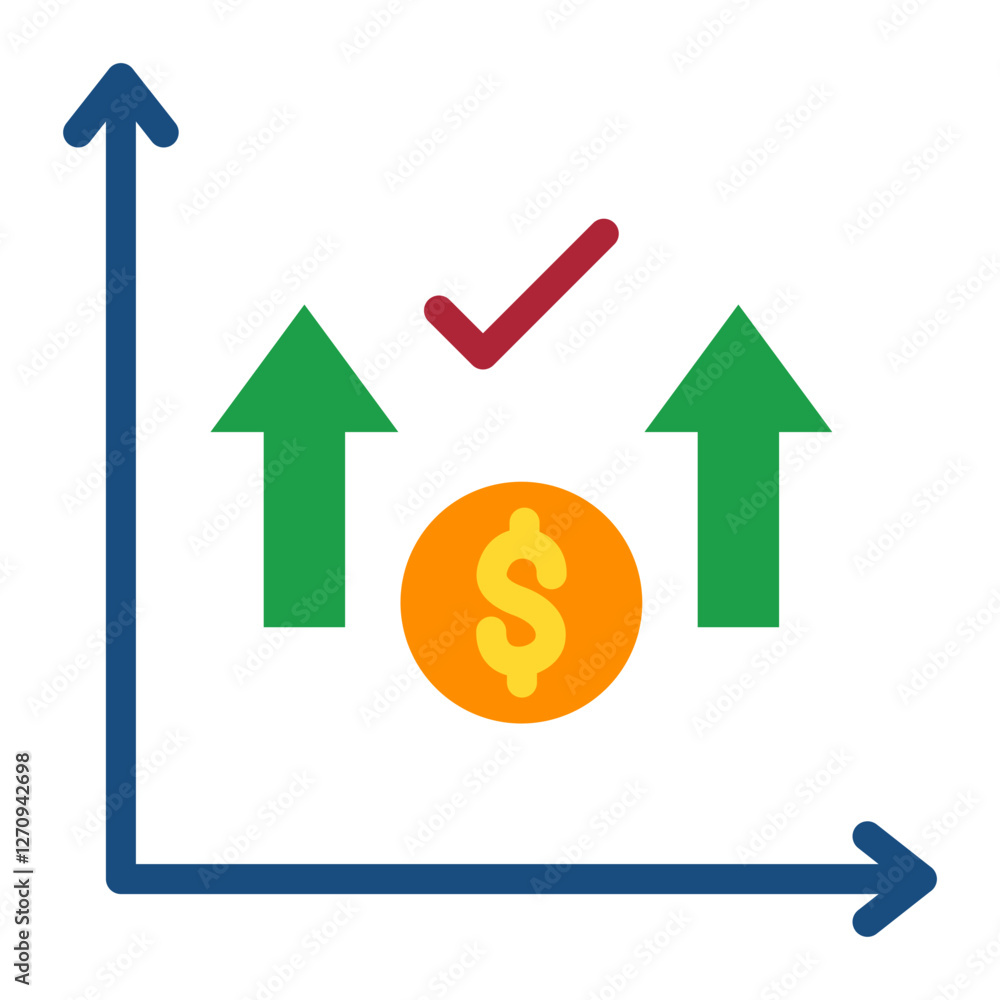 Bid-Ask Spread Vector Design Icon Style Bid-Ask Spread Vector Design Icon Style