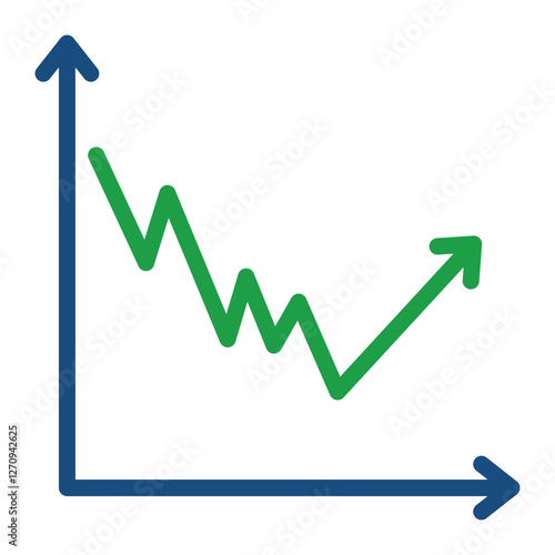 Trend Reversal Vector Design Icon Style