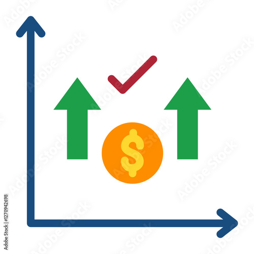 Bid-Ask Spread Vector Design Icon Style
