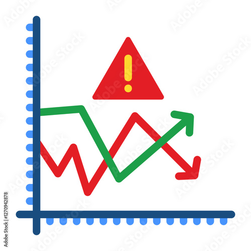 Volatility Risk Vector Design Icon Style