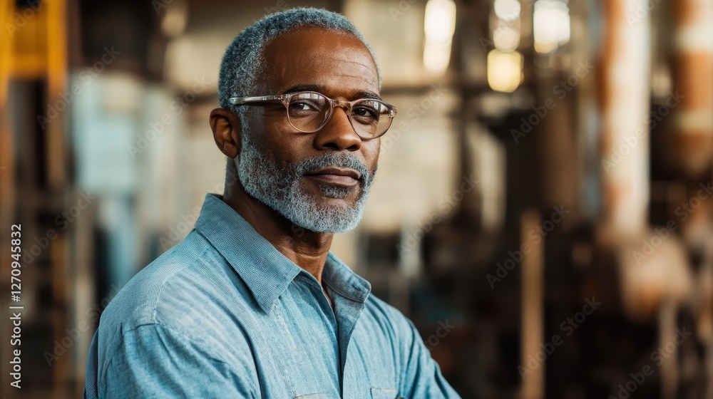 Obraz premium Portrait of a Confident Mature Man
