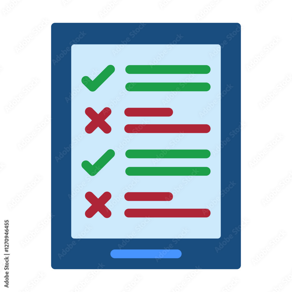 Voting Tablet Vector Design Icon Style Voting Tablet Vector Design Icon Style