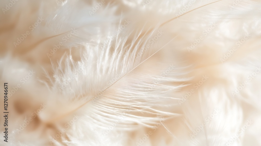 Close up of delicate soft white feathers gently arranged together in a beautiful composition highlighting their texture and lightness : Generative AI Close up of delicate soft white feathers gently arranged together in a beautiful composition highlighting their texture and lightness : Generative AI