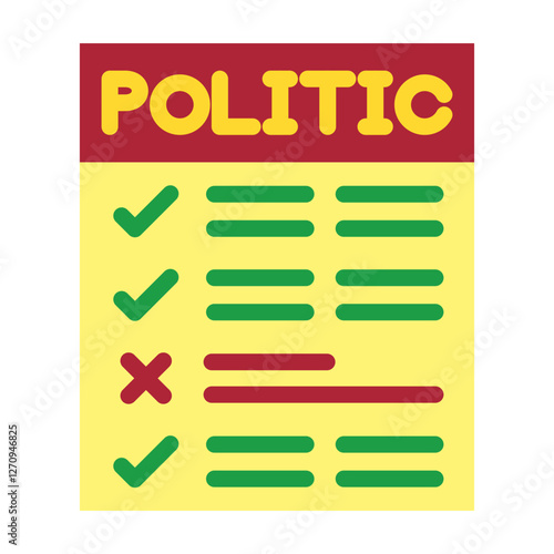 Political Document Vector Design Icon Style