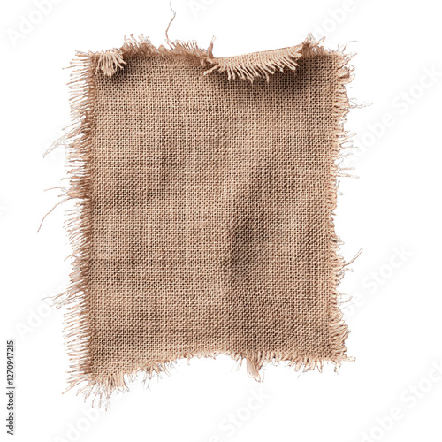 Wallpaper Mural Ripped torn idea. Textured fabric swatch with frayed edges, ideal for design and textile projects. Torontodigital.ca