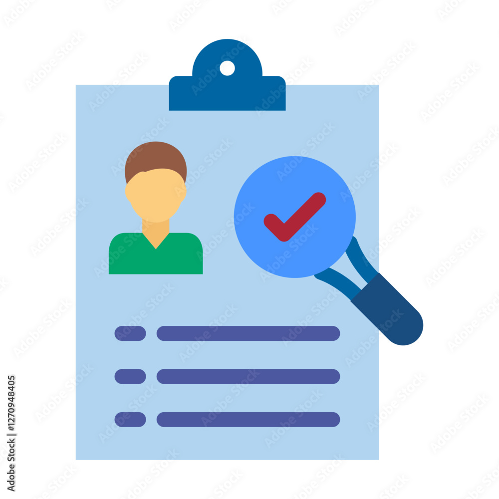 Investigative Report Vector Design Icon Style Investigative Report Vector Design Icon Style