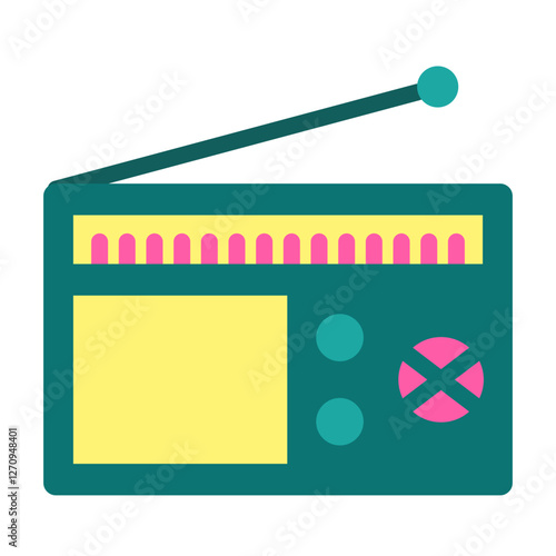 News Radio Vector Design Icon Style