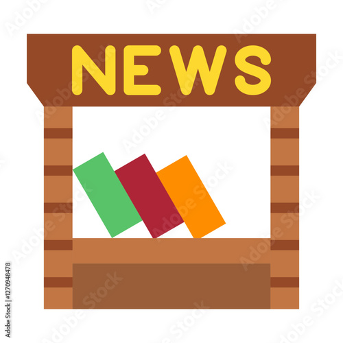 Newsstand Vector Design Icon Style