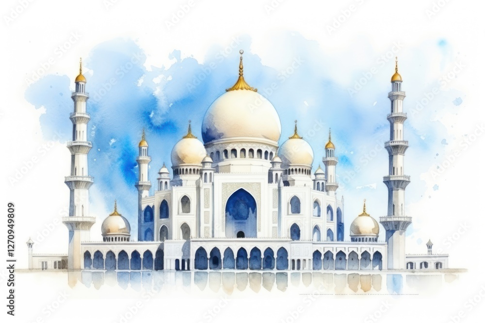 Obraz premium Architecture building mosque dome.