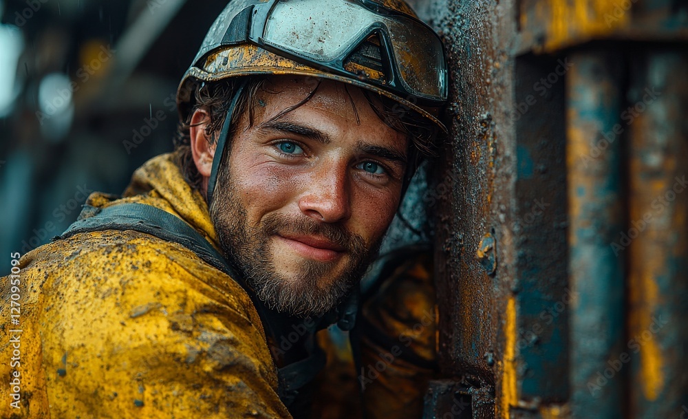 An engineer working on site for production or maintenance in the big machine industry at a factory An engineer working on site for production or maintenance in the big machine industry at a factory