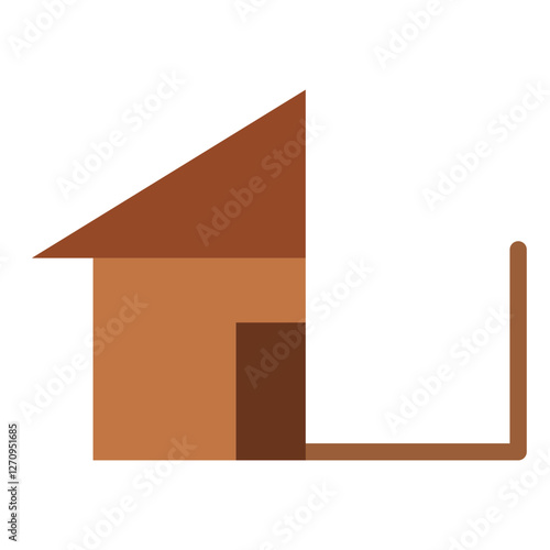 Reconstruction Vector Design Icon Style
