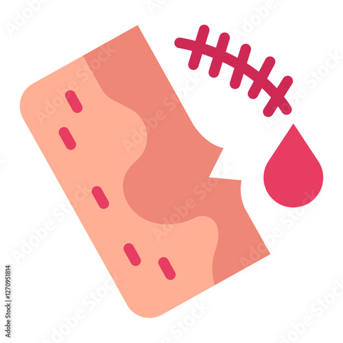 Wounded Vector Design Icon Style