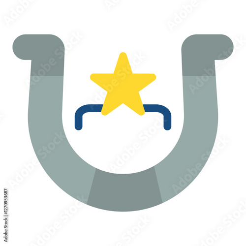 Horseshoe Vector Design Icon Style