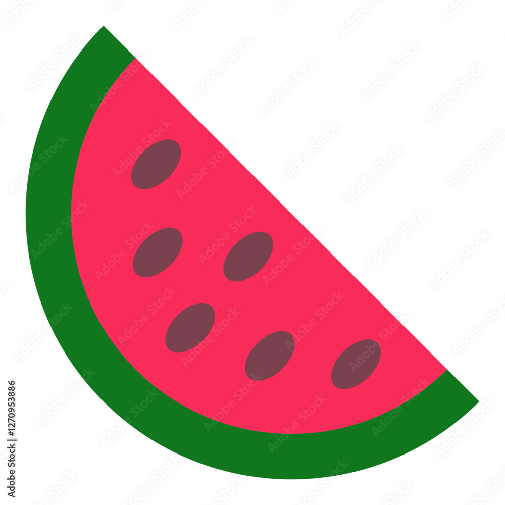Watermelon Vector Design Icon Style Watermelon Vector Design Icon Style