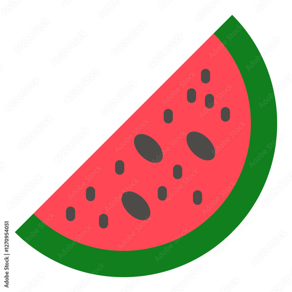 Watermelon Symbol Vector Design Icon Style Watermelon Symbol Vector Design Icon Style