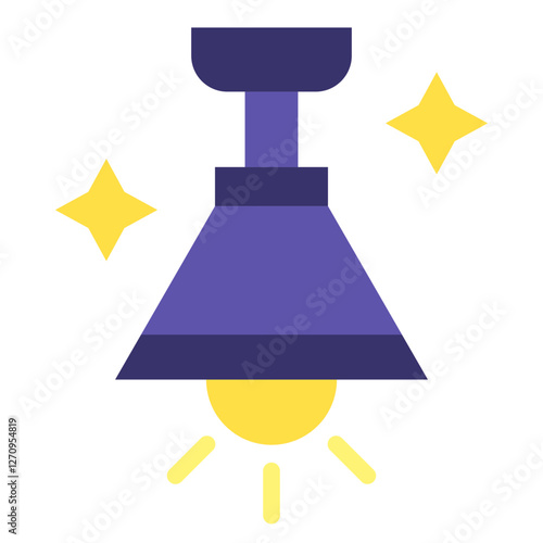 Ceiling Lamp Vector Design Icon Style