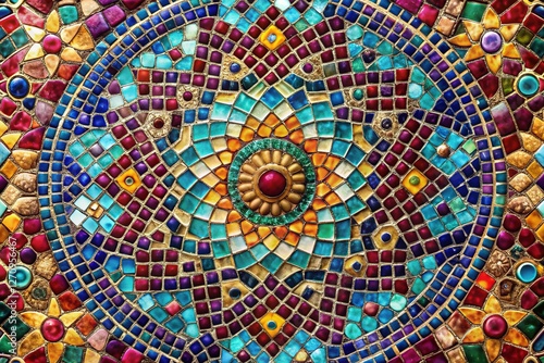 Wallpaper Mural Vibrant Colorful Mosaic Background Texture - Abstract Art Design Torontodigital.ca