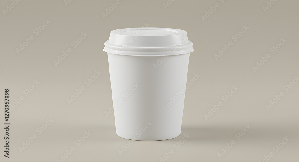 Focused studio light blank 2 oz white paper cup lid product mockup Focused studio light blank 2 oz white paper cup lid product mockup