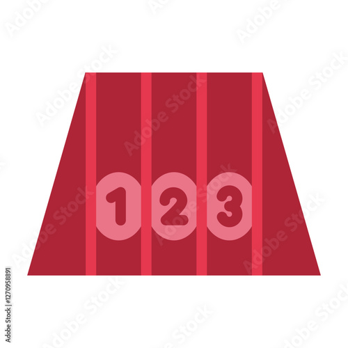 Track Starting Blocks Vector Design Icon Style