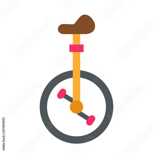 Unicycle Vector Design Icon Style