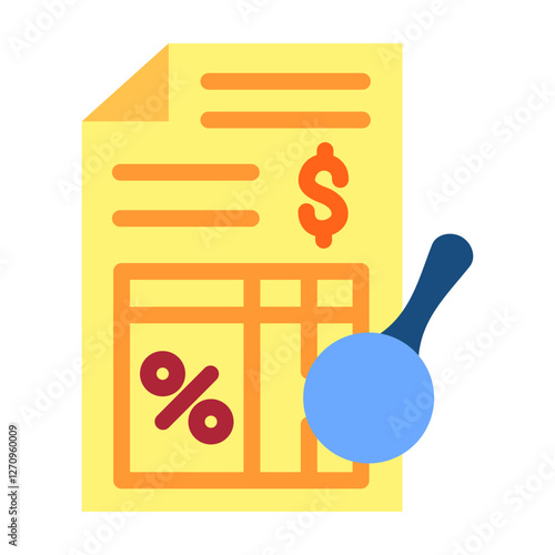 Tax Auditor Vector Design Icon Style