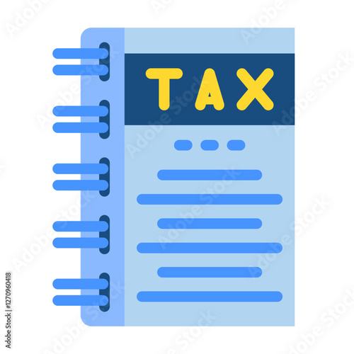 Tax Help Book Vector Design Icon Style